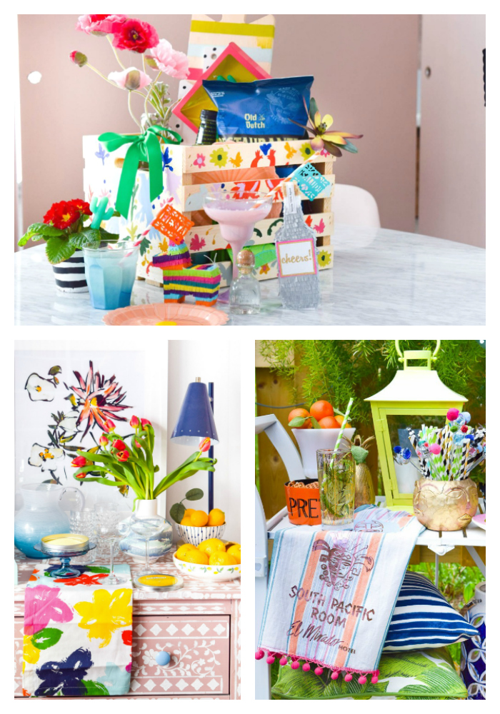 Spring Bar Cart Decor & DIYs