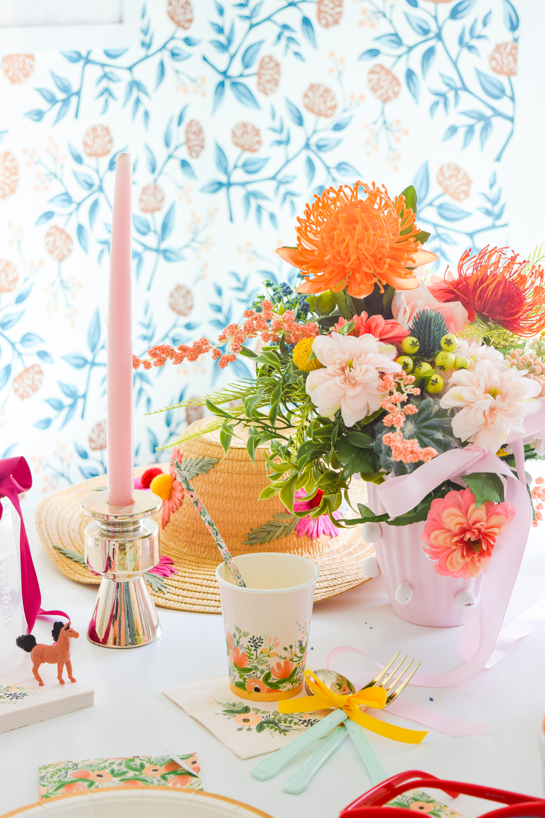 A Derby Day Baby Shower is the perfect way to celebrate a summer baby, and Rifle Paper Co's Wildflower party collection is what you need to things started.