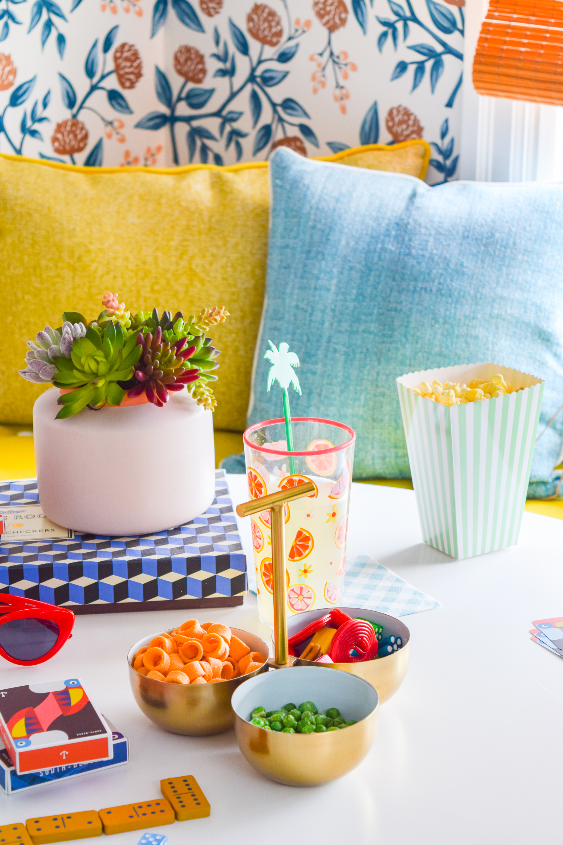 Summer is here! Look past your traditioanl BBQ and pool party, for game night ideas that you can put together in a pinch, with a trip to Homesense.