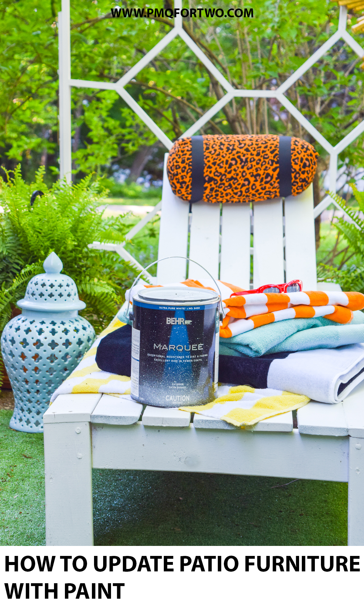 Is your outdoor set looking a little tired? I've got a few DIYs that show you How to update Patio Furniture With Paint, and it's easier than you'd think! You just need the right BEHR paint product.