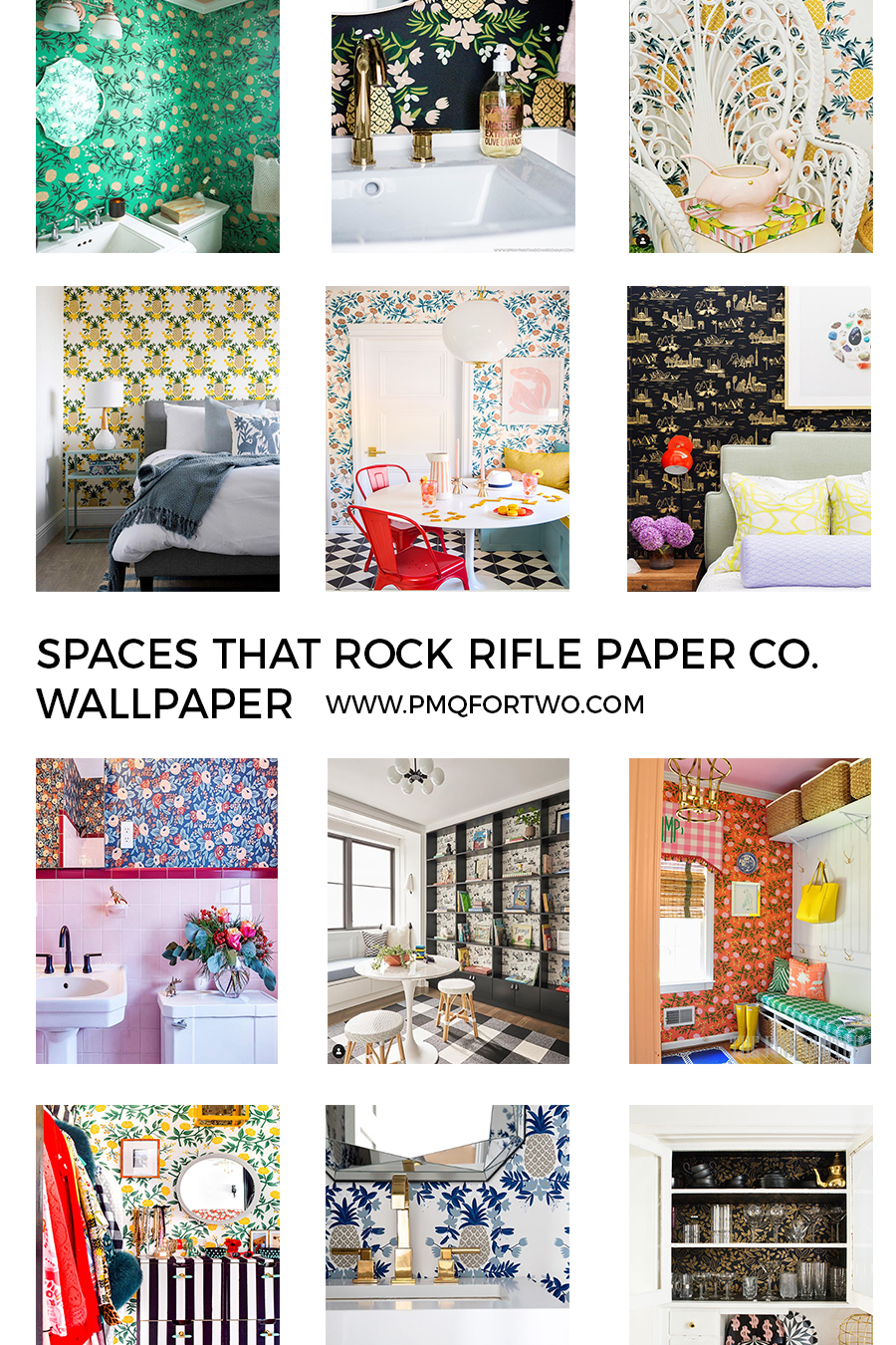 Rifle Paper Co. Wallpaper is the stuff interior decor dreams are made of, and with all the inspo rolling around I've pulled my fave for you!