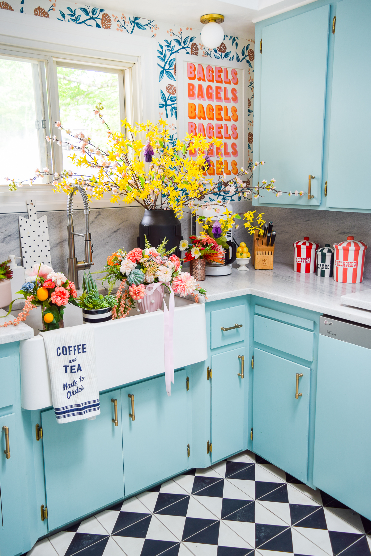 Our white cherokee marble kitchen is on display for all! We've got counters and a full height backsplash to compliment the space. Come see why we love it!