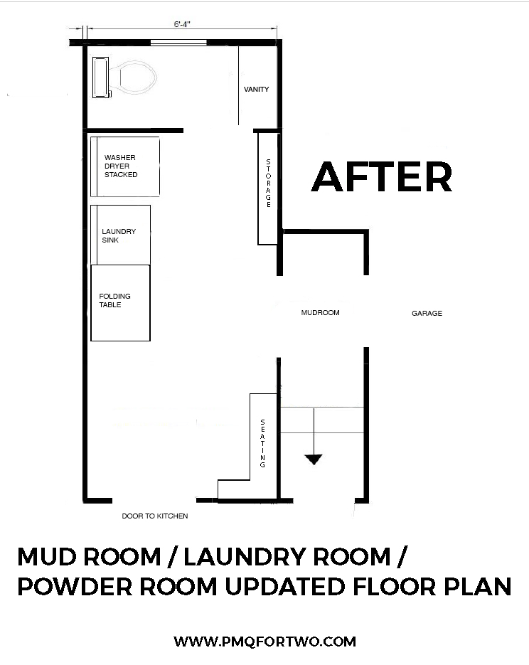 Come see our plans to turn a dysfunctional hallways into the mud room and laundry room of our dreams! Our One Room Challenge Laundry & mud room remodel is one for the books, and you won't want to miss it. 