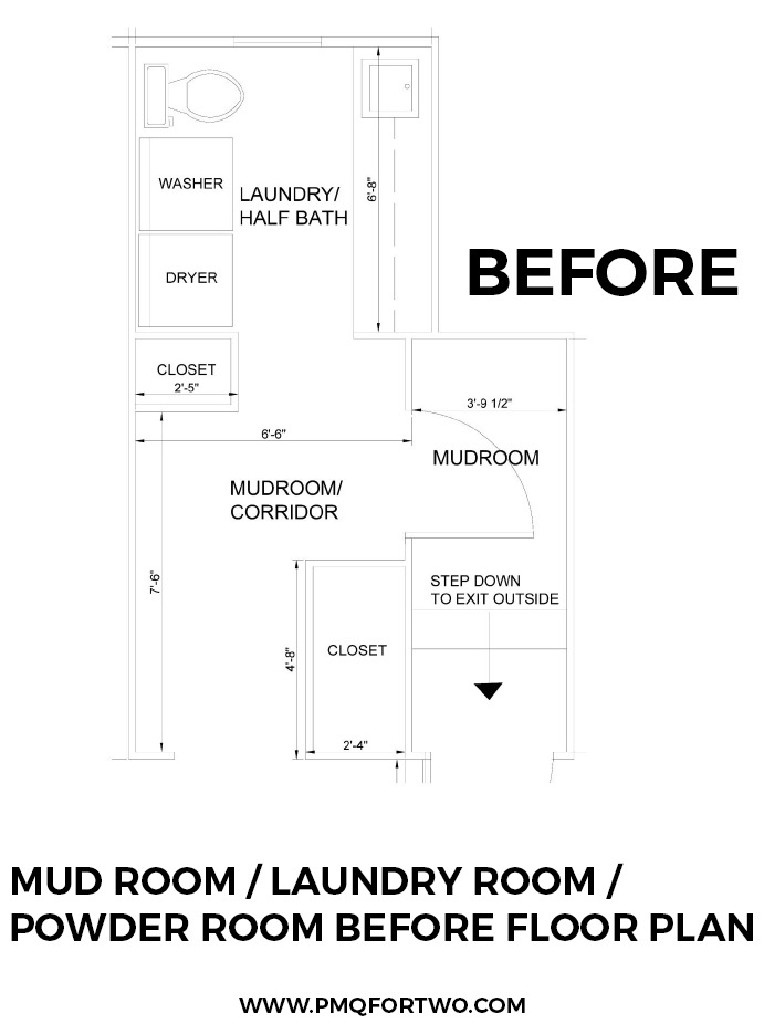 Come see our plans to turn a dysfunctional hallways into the mud room and laundry room of our dreams! Our One Room Challenge Laundry & mud room remodel is one for the books, and you won't want to miss it. 