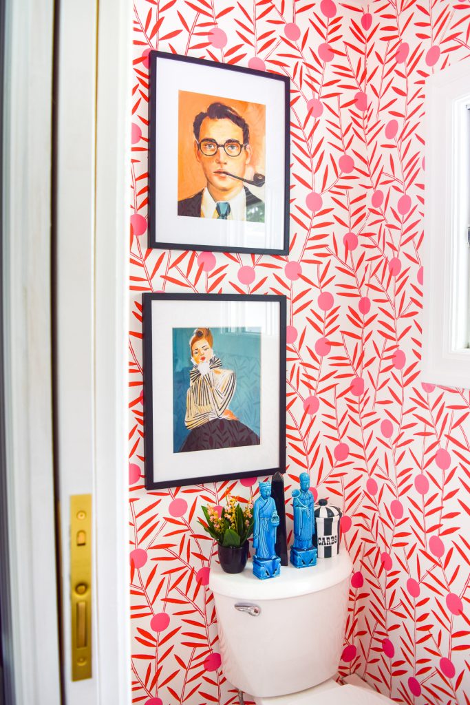 Colorful Powder Room Before & After • PMQ for two