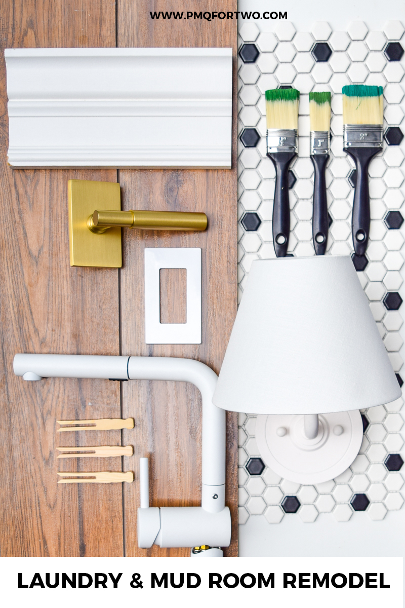 This shared mud room and colorful vintage laundry room, is the perfect antidote to the boring white spaces. Life is colorful, and so are these spaces.