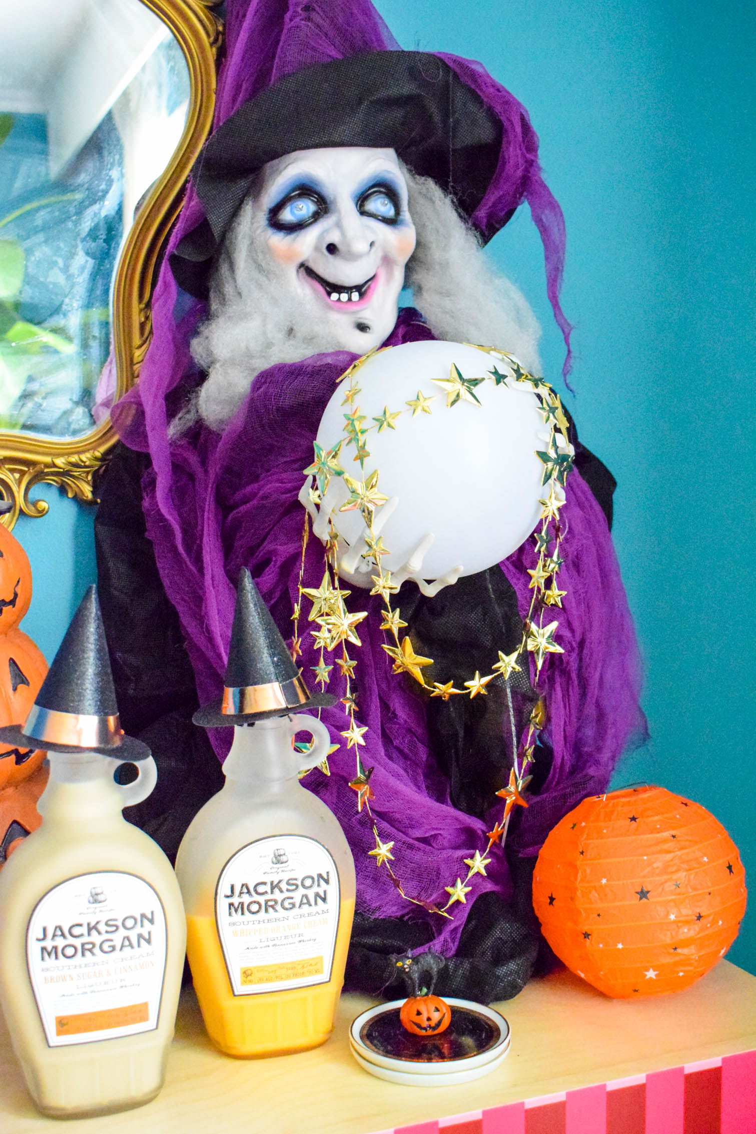 Halloween Home Decor for your bar is as easy as skeletons, Frankenstein and witches! Come see how Jackson Morgan makes the perfect base for each look, and grab some styling tips.