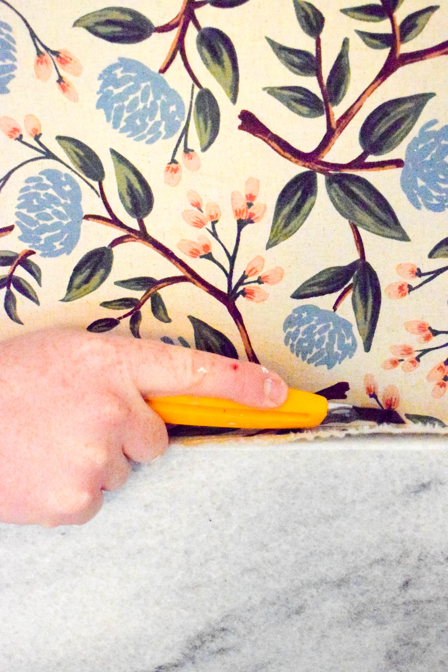 How to Hang Fabric as Wallpaper • PMQ for two