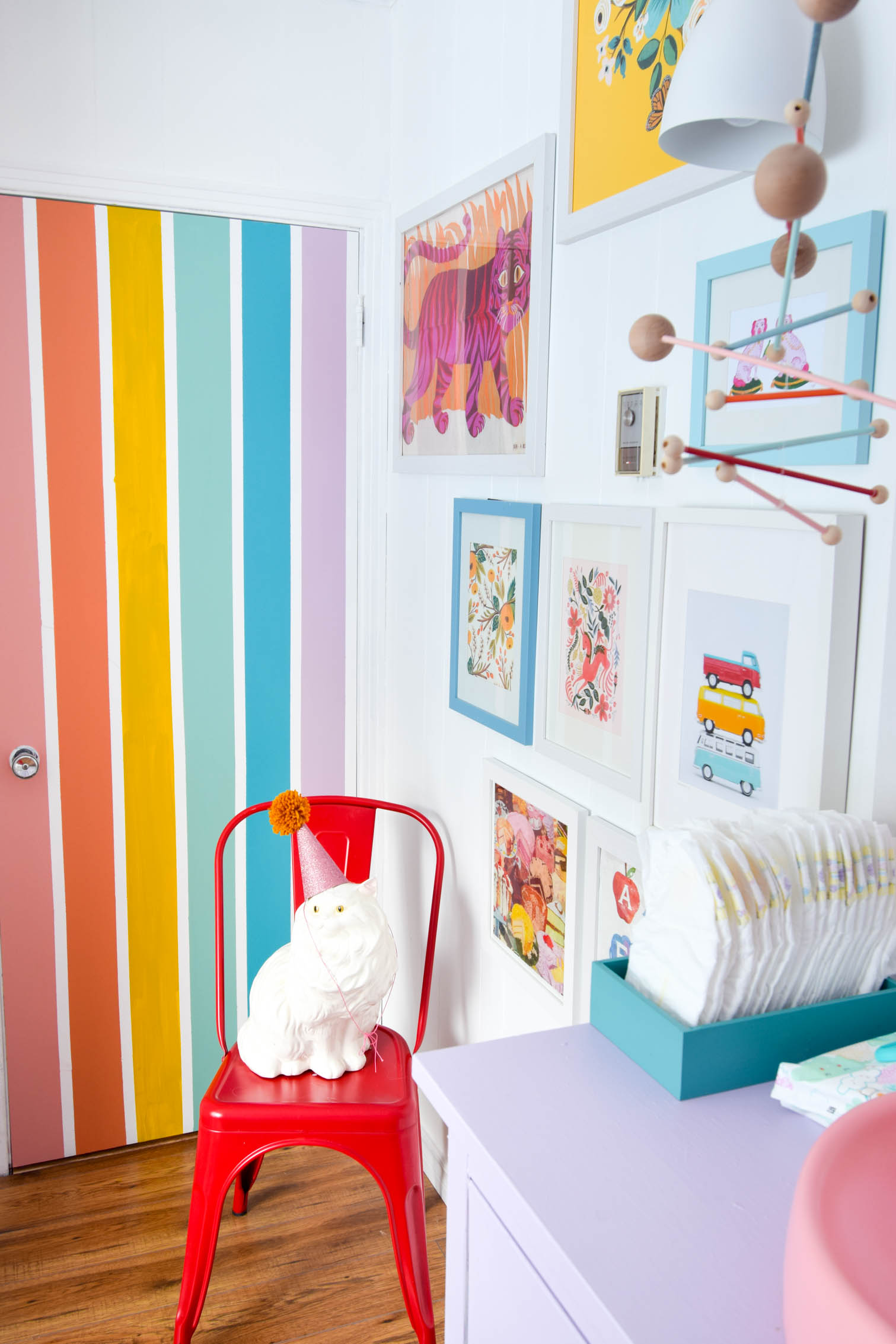 We love a rainbow nursery. From literal rainbows, to every single colour IN the rainbow. Come see how to put it all together for your little ones.