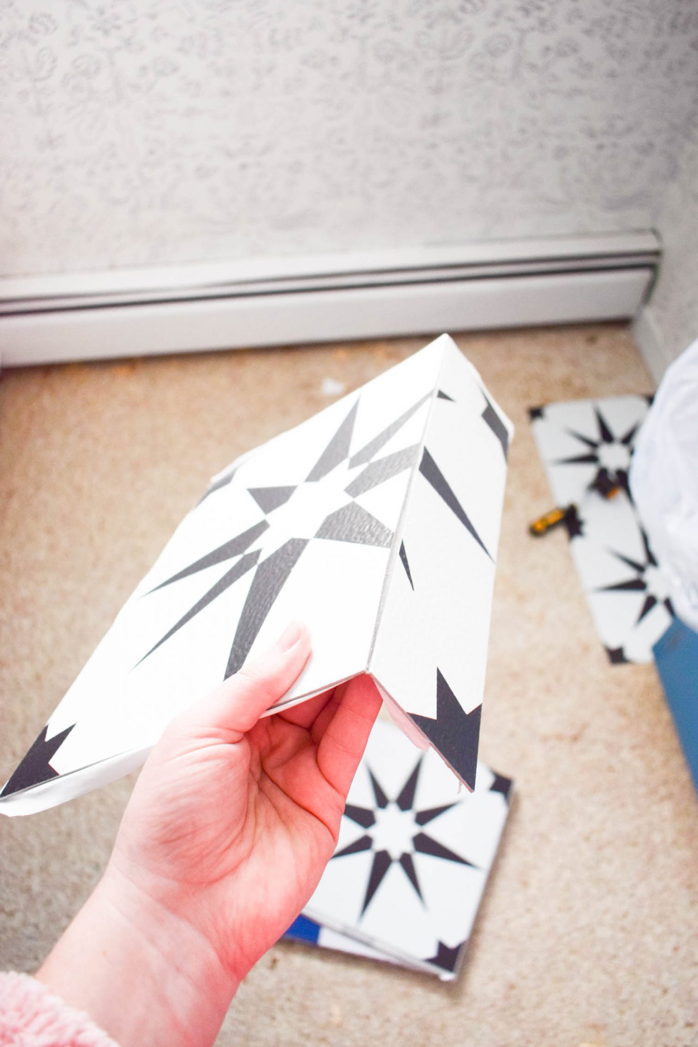 How to install peel and stick floor tile • PMQ for two