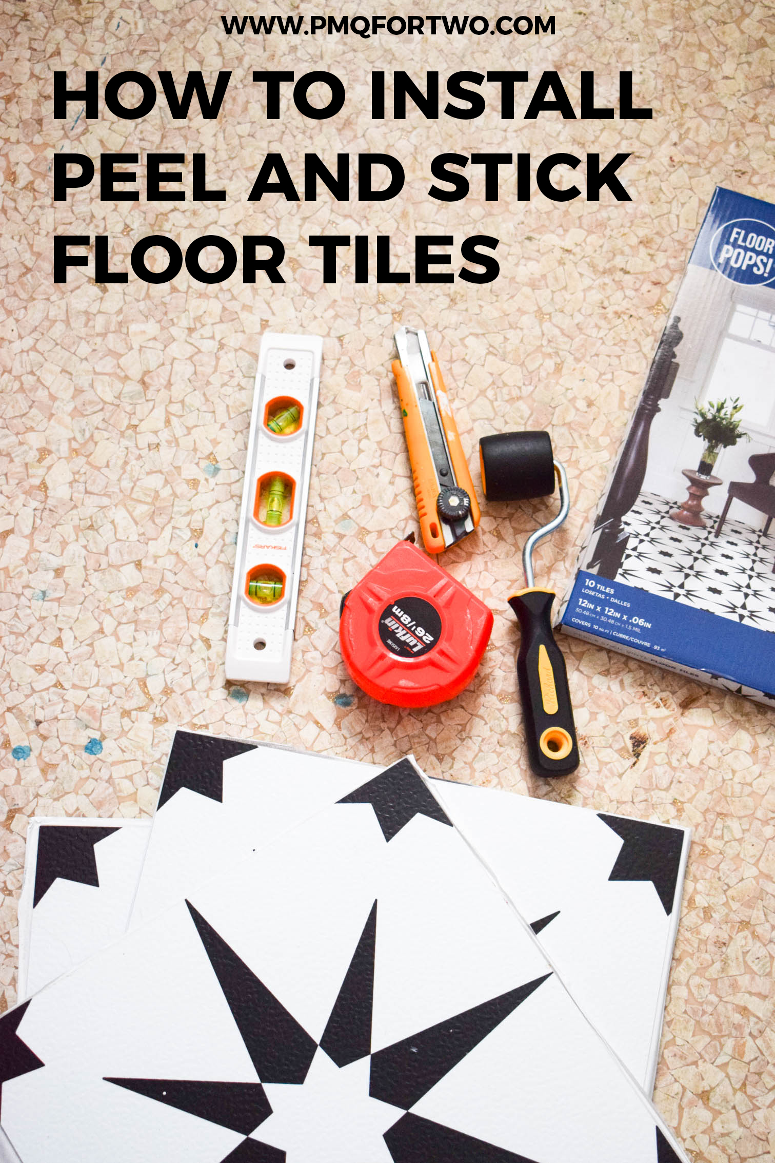 Peel and stick floor tiles are here, and they are the future! They're the perfect solution for renters, budget constraints, or if you just want a new look without the hassle of mortar and grout. My tips on How to install peel and stick floor tiles will show you how easy it is.