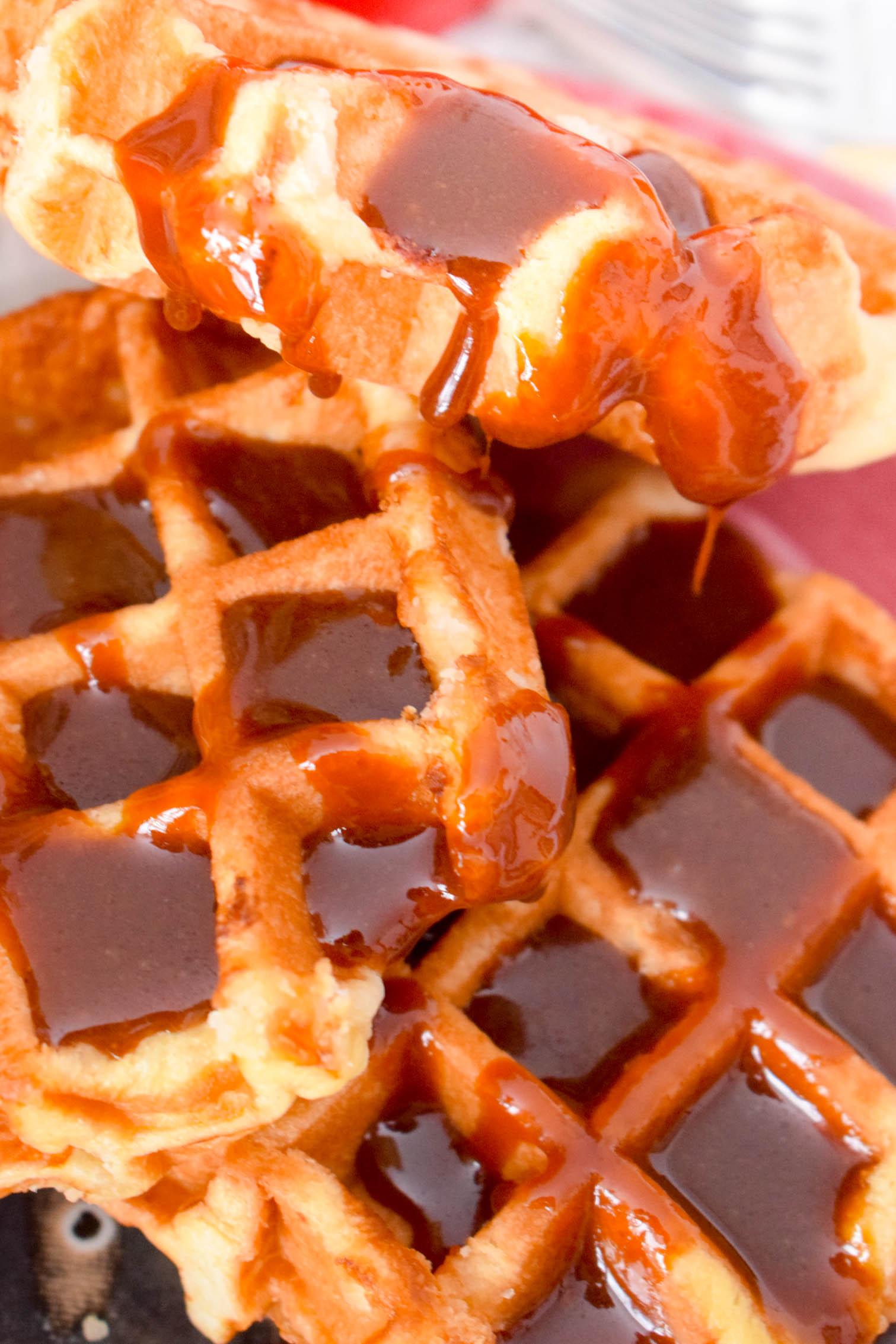 Peppermint Mocha Whiskey Caramel Sauce, because what else could you ever want on waffles or icecream? Make your own using Jackson Morgan's Southern Cream
