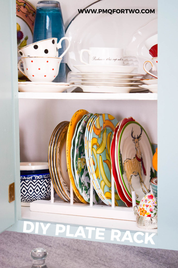 diy plate rack