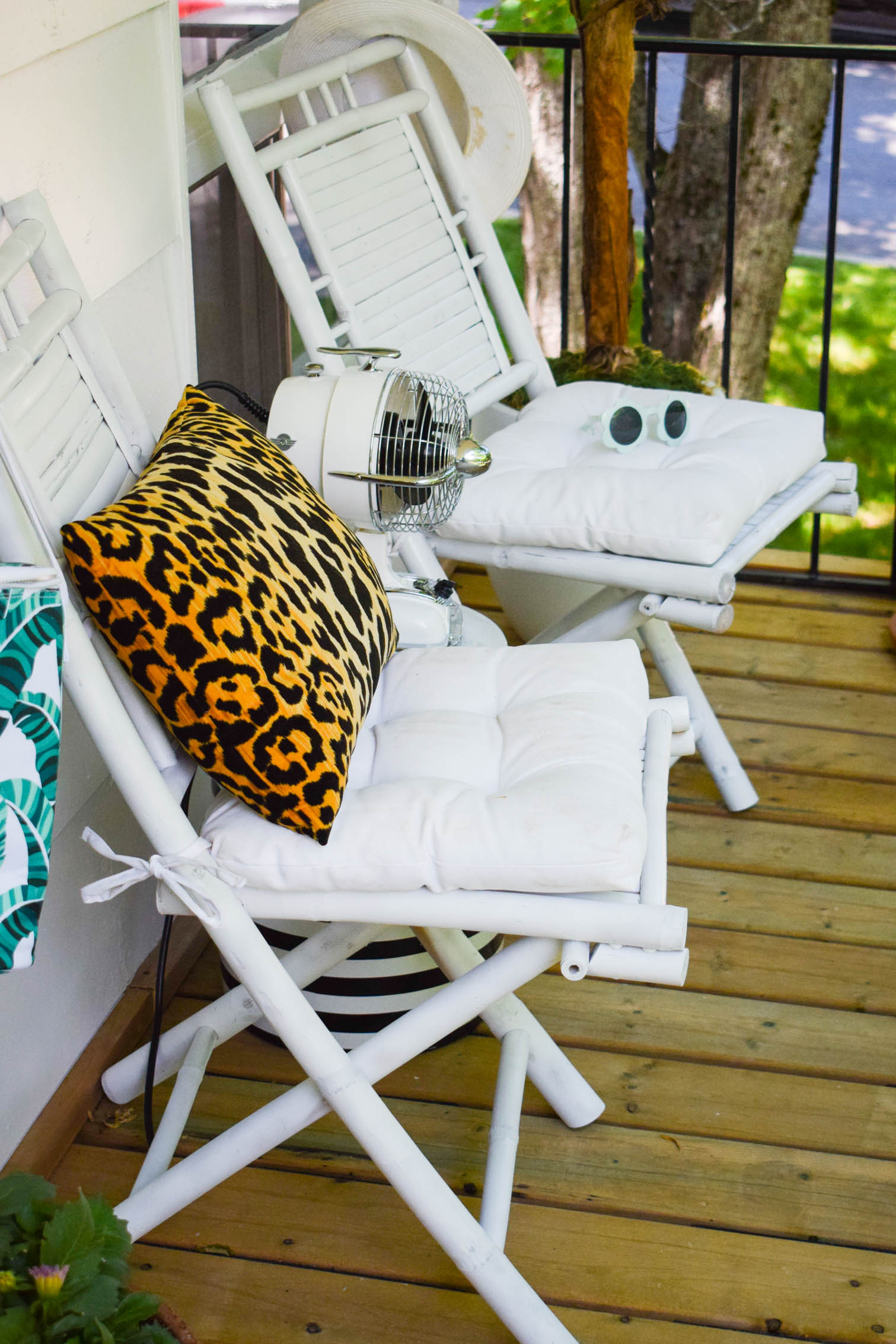 We completely redid our balcony deck using multydeck tiles, available at our local Home Depot. Create a floating deck on any surface with no permits!