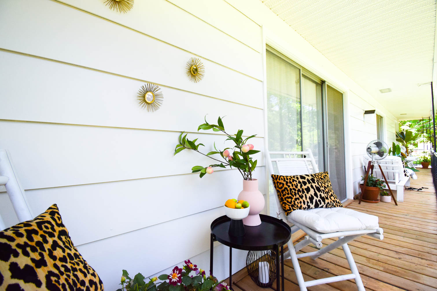 We completely redid our balcony deck using multydeck tiles, available at our local Home Depot. Create a floating deck on any surface with no permits!