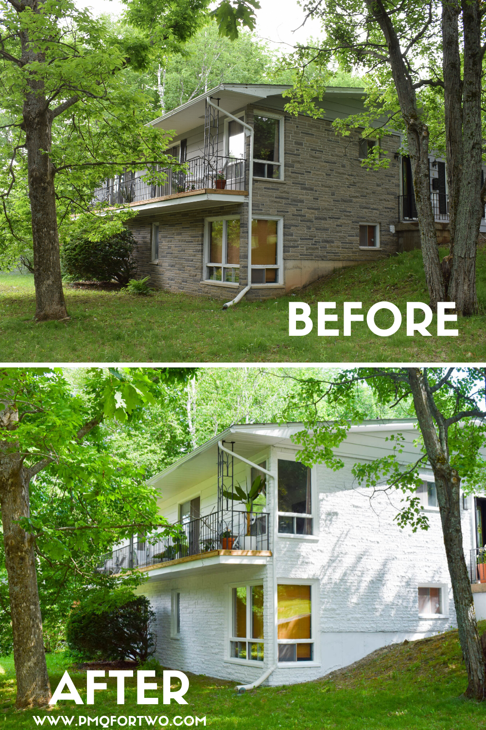 Come see our mid century modern exterior makeover now that's complete! New paint, new door, new vibes - who dis? Come see the process and the decisions behind the look, and grab resources!