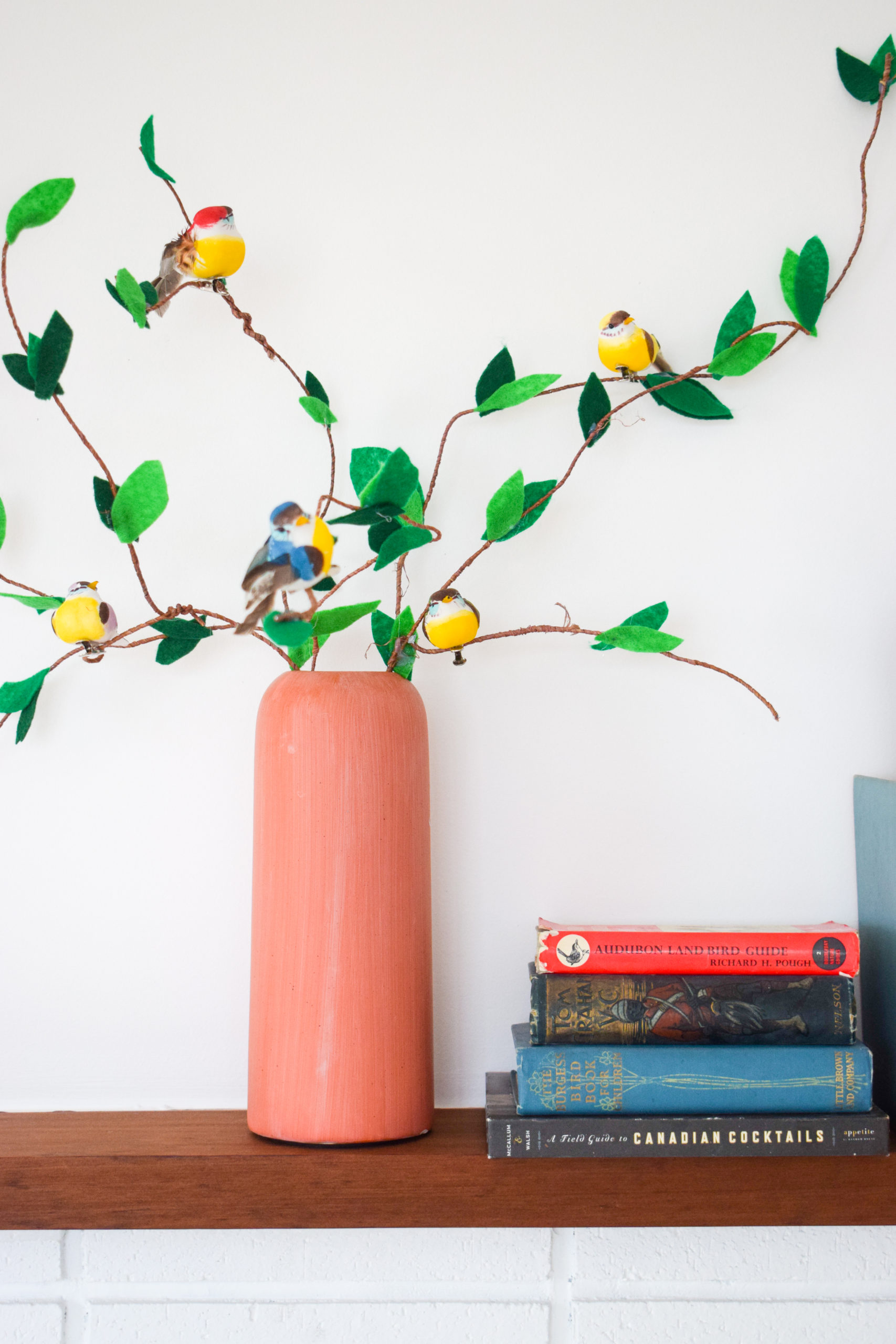 Create a toddler friendly spring arrangement using crafting wire, felt, and some little birds. Don't forget the perfect crafting scissors too!