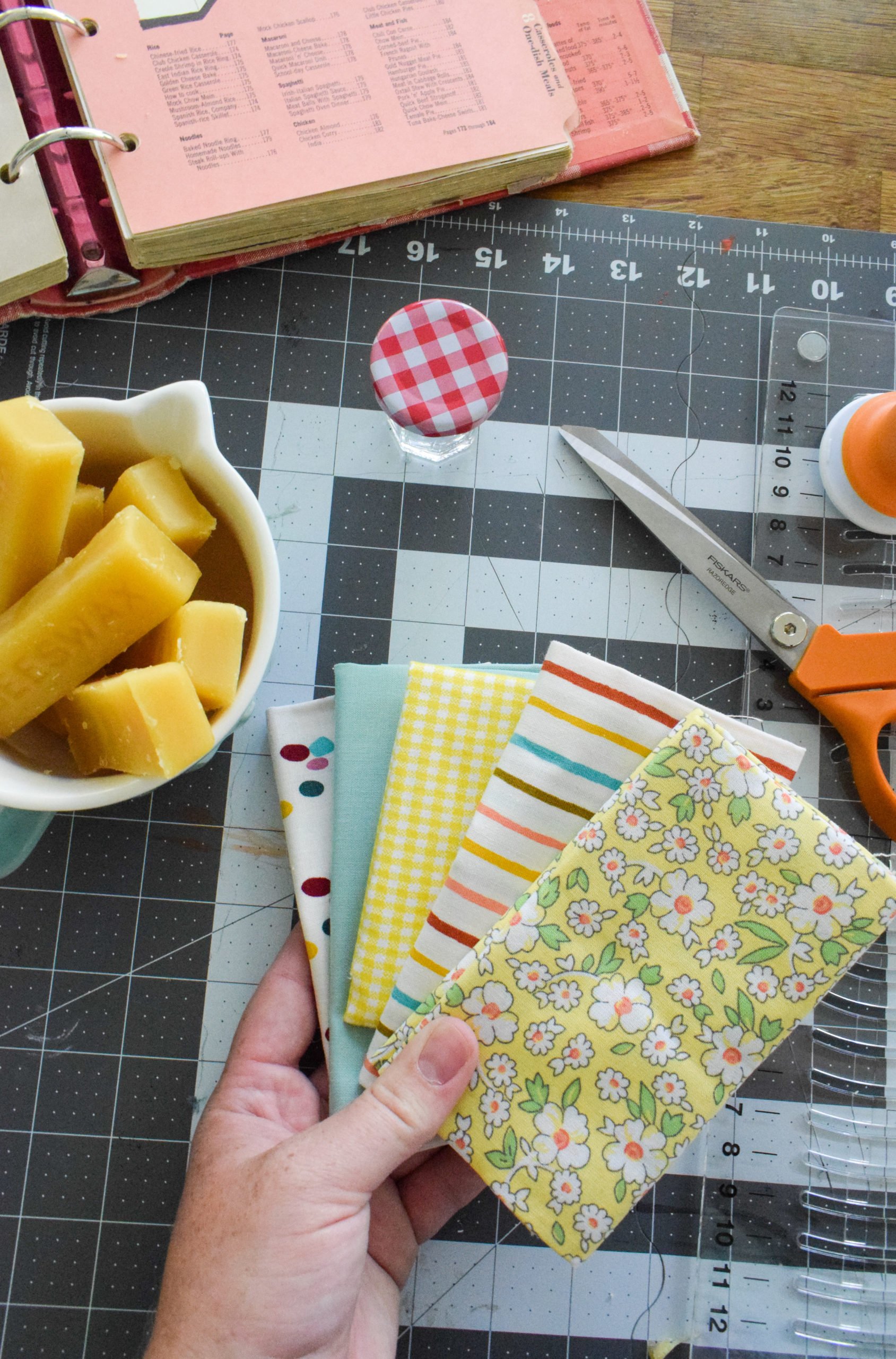 DIY beeswax food wrap is an easy first step you can take towards reducing your household waste. Bonus, it's easy to make!